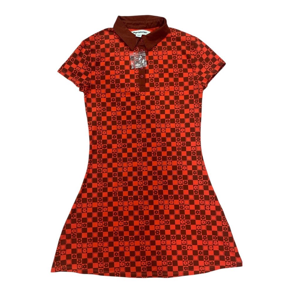 Urban outfitters Retro Polo Checkered Red Dress Size S